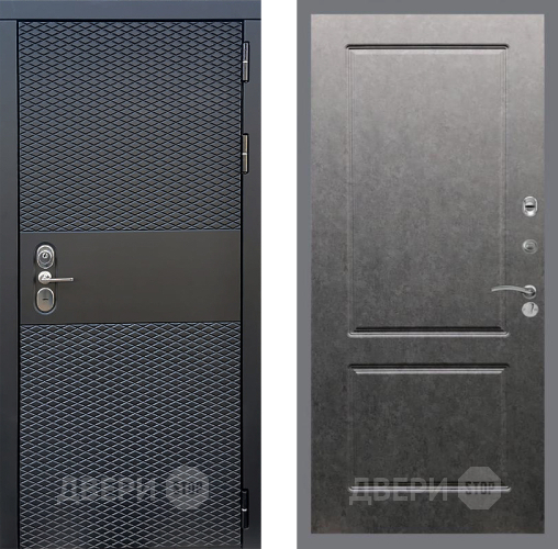 Входная металлическая Дверь Стоп БЛЭК CISA ФЛ-117 Штукатурка графит в Дубне