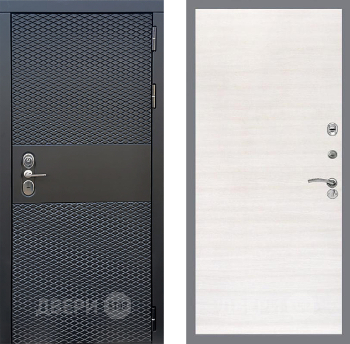 Входная металлическая Дверь Стоп БЛЭК CISA Гладкая Акация светлая в Дубне