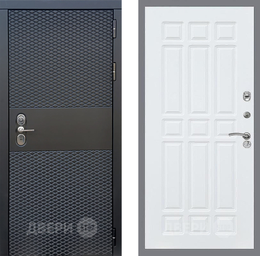 Входная металлическая Дверь Стоп БЛЭК CISA ФЛ-33 Силк Сноу в Дубне