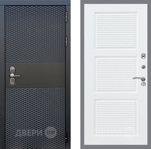 Входная металлическая Дверь Стоп БЛЭК CISA ФЛ-1 Силк Сноу в Дубне