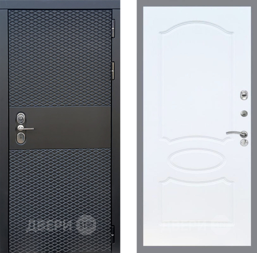 Входная металлическая Дверь Стоп БЛЭК CISA ФЛ-128 Белый ясень в Дубне