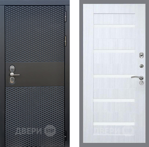 Входная металлическая Дверь Стоп БЛЭК CISA СБ-14 Сандал белый в Дубне