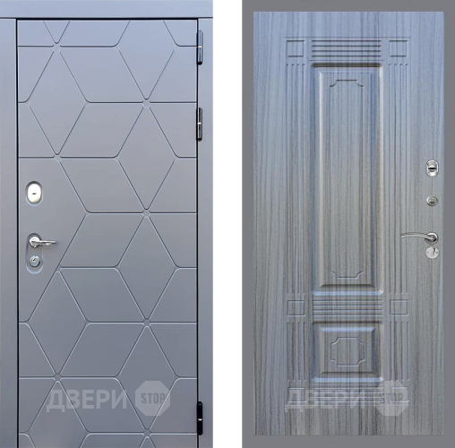 Входная металлическая Дверь Стоп КОСМО ФЛ-2 Сандал грей в Дубне