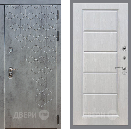 Входная металлическая Дверь Стоп БЕТОН ФЛ-39 Лиственница беж в Дубне