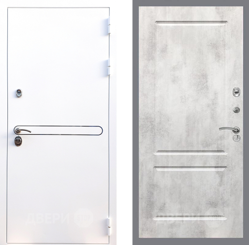 Дверь Стоп Лайн Вайт ФЛ-117 Бетон светлый в Дубне