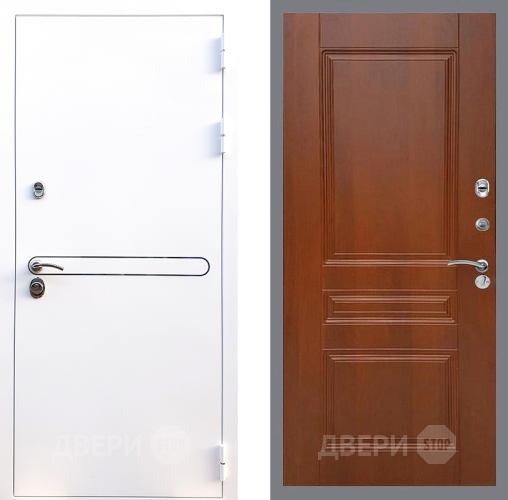 Входная металлическая Дверь Стоп Лайн Вайт ФЛ-243 Итальянский орех в Дубне