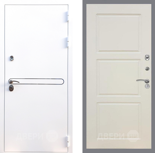 Входная металлическая Дверь Стоп Лайн Вайт ФЛ-3 Шампань в Дубне