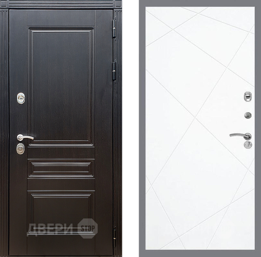 Входная металлическая Дверь Стоп МЕГАПОЛИС ФЛ-291 Силк Сноу в Дубне