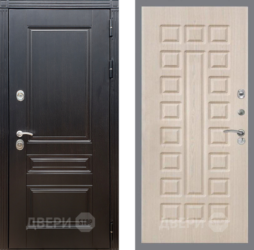 Входная металлическая Дверь Стоп МЕГАПОЛИС ФЛ-183 Беленый дуб в Дубне