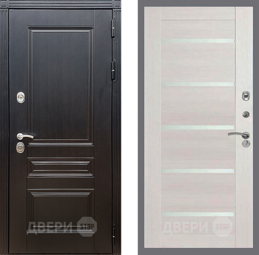 Входная металлическая Дверь Стоп МЕГАПОЛИС СБ-14 Лиственница беж в Дубне