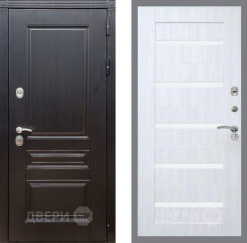 Входная металлическая Дверь Стоп МЕГАПОЛИС СБ-14 Сандал белый в Дубне