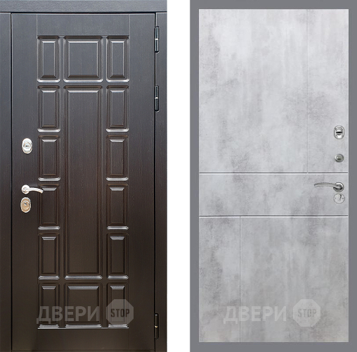Входная металлическая Дверь Стоп НЬЮ ЙОРК ФЛ-290 Бетон светлый в Дубне