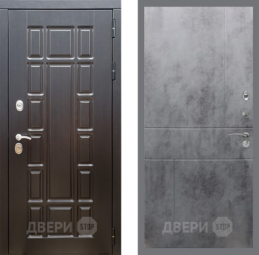 Дверь Стоп НЬЮ ЙОРК ФЛ-290 Бетон темный в Дубне