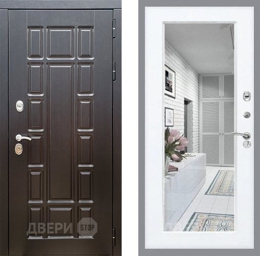 Входная металлическая Дверь Стоп НЬЮ ЙОРК Зеркало Силк Сноу в Дубне