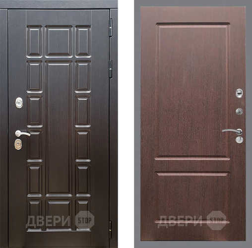 Входная металлическая Дверь Стоп НЬЮ ЙОРК ФЛ-117 Орех премиум в Дубне