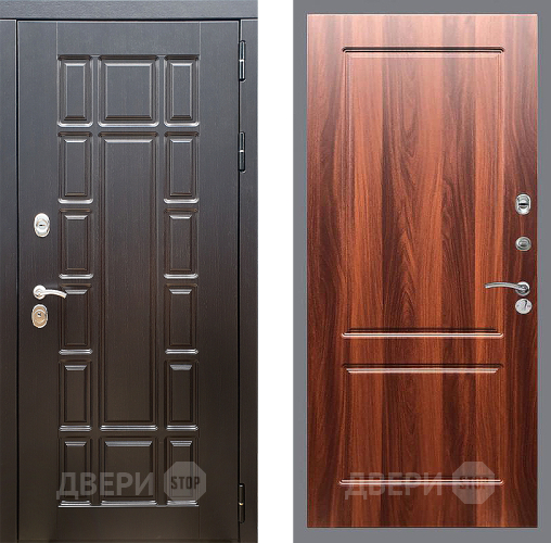 Входная металлическая Дверь Стоп НЬЮ ЙОРК ФЛ-117 Итальянский орех в Дубне