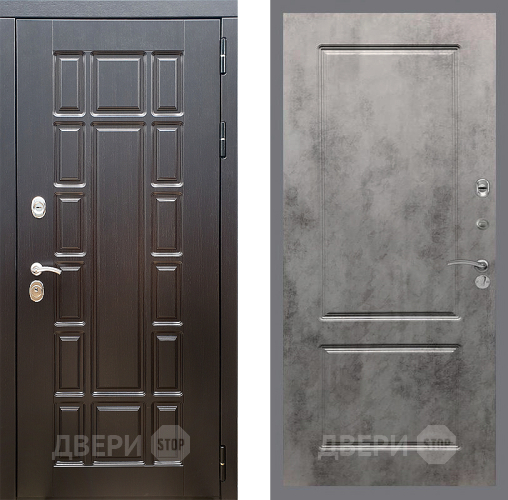 Входная металлическая Дверь Стоп НЬЮ ЙОРК ФЛ-117 Бетон темный в Дубне