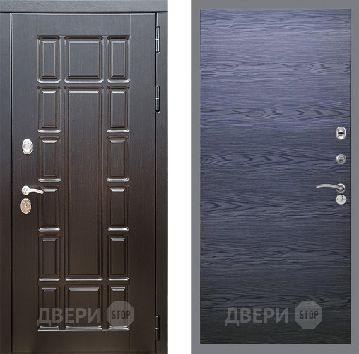 Дверь Стоп НЬЮ ЙОРК Гладкая Дуб тангенальный черный в Дубне