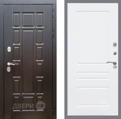 Входная металлическая Дверь Стоп НЬЮ ЙОРК ФЛ-243 Силк Сноу в Дубне