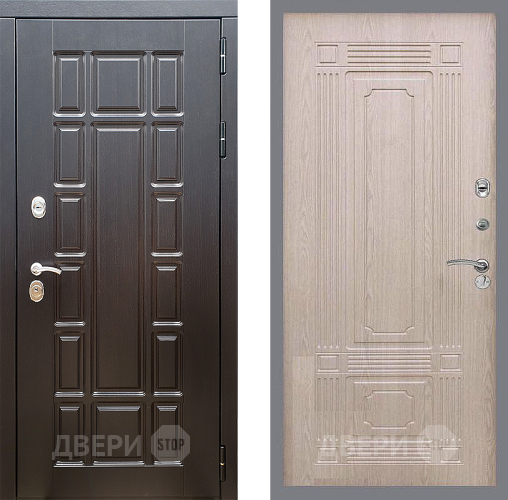 Входная металлическая Дверь Стоп НЬЮ ЙОРК ФЛ-2 Беленый дуб в Дубне