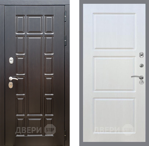 Входная металлическая Дверь Стоп НЬЮ ЙОРК ФЛ-3 Лиственница беж в Дубне