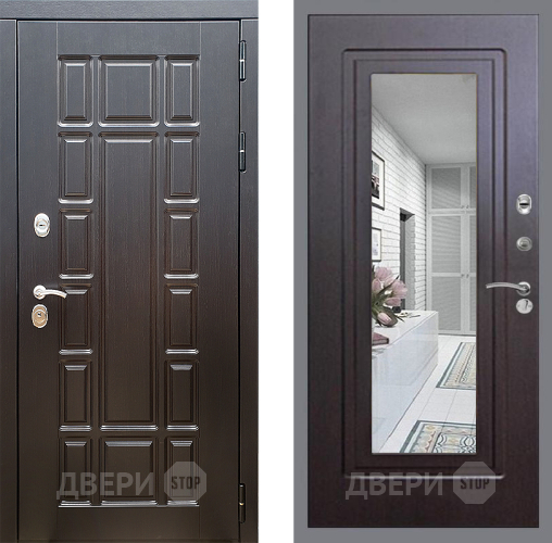 Дверь Стоп НЬЮ ЙОРК Зеркало ФЛ-120 Венге в Дубне