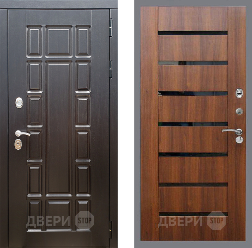 Входная металлическая Дверь Стоп НЬЮ ЙОРК СБ-14 Орех бренди в Дубне