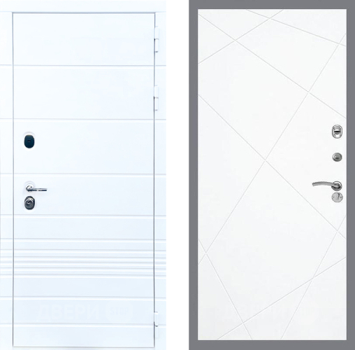 Входная металлическая Дверь Стоп ТРЕНДО ФЛ-291 Силк Сноу в Дубне