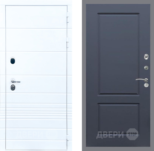 Дверь Стоп ТРЕНДО ФЛ-117 Силк титан в Дубне