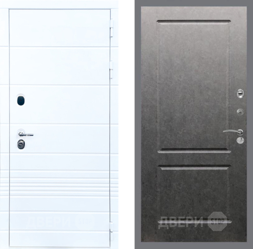 Дверь Стоп ТРЕНДО ФЛ-117 Штукатурка графит в Дубне