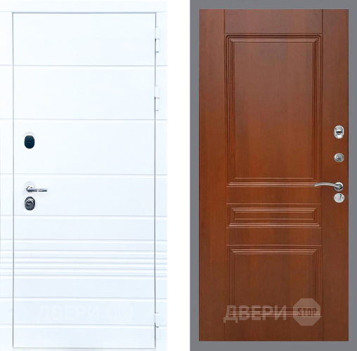 Входная металлическая Дверь Стоп ТРЕНДО ФЛ-243 Итальянский орех в Дубне