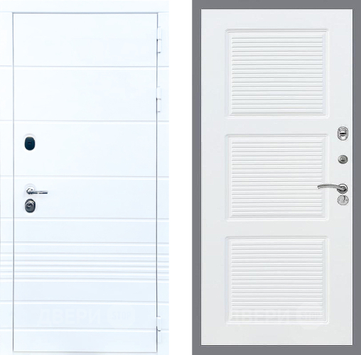 Дверь Стоп ТРЕНДО ФЛ-1 Силк Сноу в Дубне