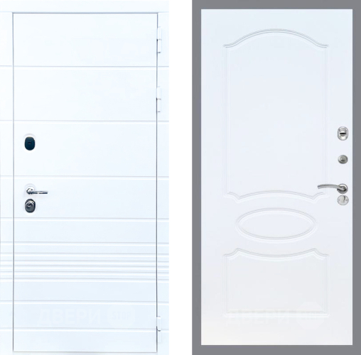 Дверь Стоп ТРЕНДО ФЛ-128 Белый ясень в Дубне