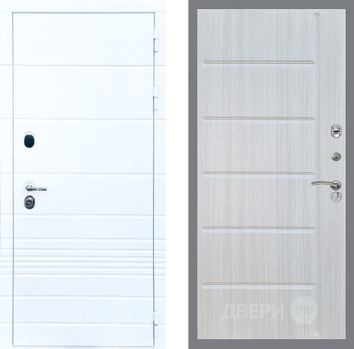 Входная металлическая Дверь Стоп ТРЕНДО ФЛ-102 Сандал белый в Дубне