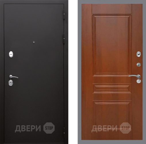 Входная металлическая Дверь Стоп КЛАССИК Шагрень ФЛ-243 Итальянский орех в Дубне