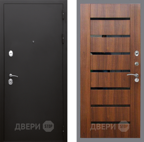 Входная металлическая Дверь Стоп КЛАССИК Шагрень СБ-14 Орех бренди в Дубне