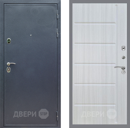 Входная металлическая Дверь Стоп СИЛЬВЕР ФЛ-102 Сандал белый в Дубне