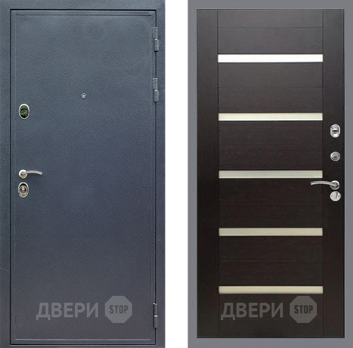 Входная металлическая Дверь Стоп СИЛЬВЕР СБ-14 венге поперечный в Дубне