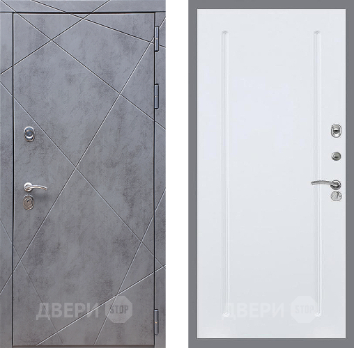 Входная металлическая Дверь Стоп Лучи ФЛ-68 Силк Сноу в Дубне