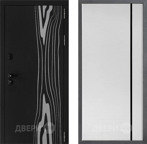 Дверь Дверной континент ДК-12 ФЛ-757 Черное Стекло Софт милк в Дубне
