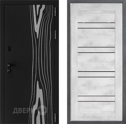 Входная металлическая Дверь Дверной континент ДК-12 ФЛ-49 Бетон снежный в Дубне