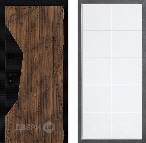 Входная металлическая Дверь Дверной континент ДК-11 ФЛ-Кватро Белое дерево в Дубне