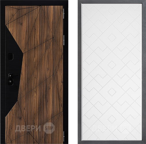 Входная металлическая Дверь Дверной континент ДК-11 ФЛ-Тиффани Белый софт в Дубне