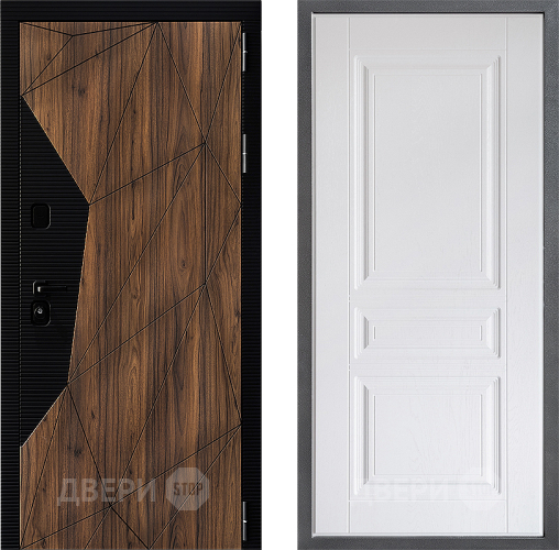 Входная металлическая Дверь Дверной континент ДК-11 ФЛ-243 Альберо Браш серебро в Дубне