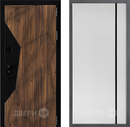 Дверь Дверной континент ДК-11 ФЛ-757 Черное Стекло Софт милк в Дубне