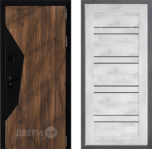 Входная металлическая Дверь Дверной континент ДК-11 ФЛ-49 Бетон снежный в Дубне