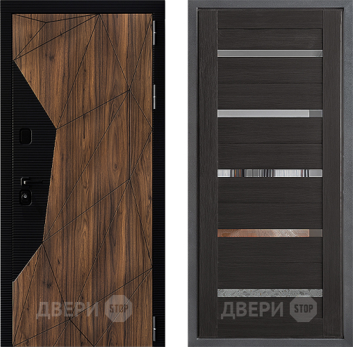 Входная металлическая Дверь Дверной континент ДК-11 ФЛ-47 Венге в Дубне