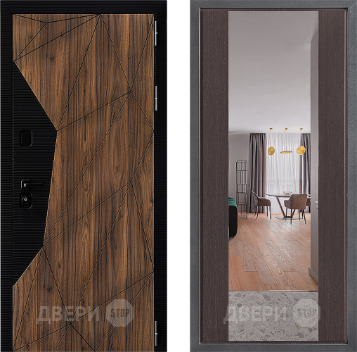 Дверь Дверной континент ДК-11 ФЛЗ-1 Зеркало Венге в Дубне