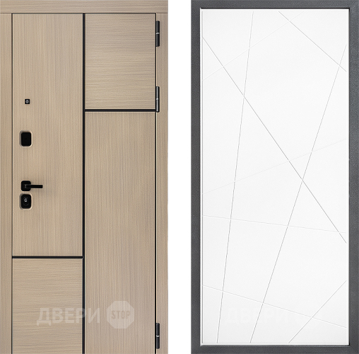 Входная металлическая Дверь Дверной континент ДК-14 ФЛ-655 Белый софт в Дубне