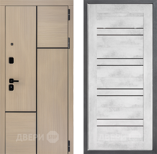 Входная металлическая Дверь Дверной континент ДК-14 ФЛ-49 Бетон снежный в Дубне